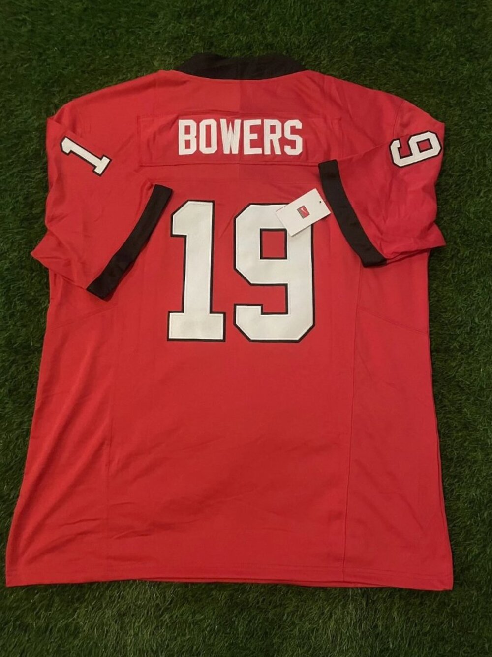 Brock Bowers Red Jersey Stitched Vapor